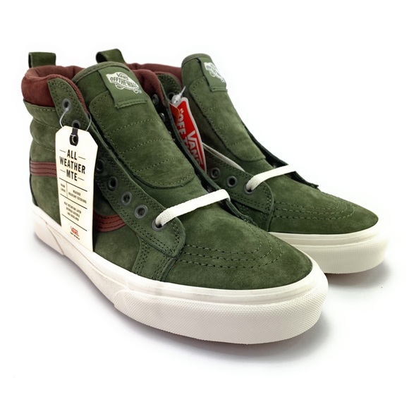 VANS Men's Sk-8 Hi MTE Deep Lichen Skate Shoes - Picture 9 of 12